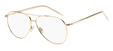 Designer Women Hugo Boss Eyeglasses: Boss 339 - Gold- SpecSMART Eye Clinic (Diagonal View)
